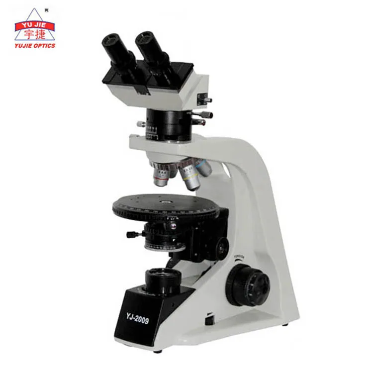 YJ-2009 40X-630X Strain Free Achromatic Objective Polarizing Video Electric Crystal Laboratory Student Microscope