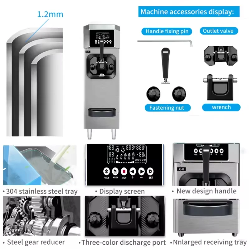 Big capacity soft serve ice cream machines ice cream vending machine rental soft serve ice cream machine rental