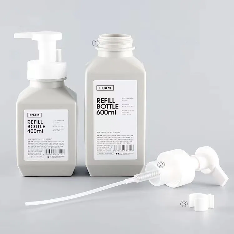 Wholesale 280ml 400ml Refillable Shampoo Body Lotion Plastic Bottle with Pump