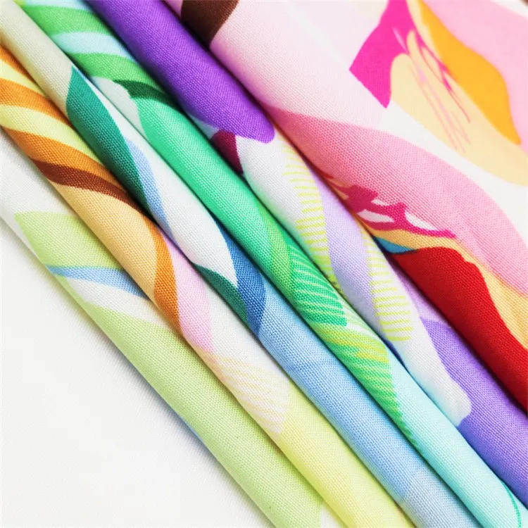 Camo Abstract Painting Stretch 97% Polyester 3% Spandex Crepe Four Way Woven Fabrics Garments Dress Clothing Digital Printed