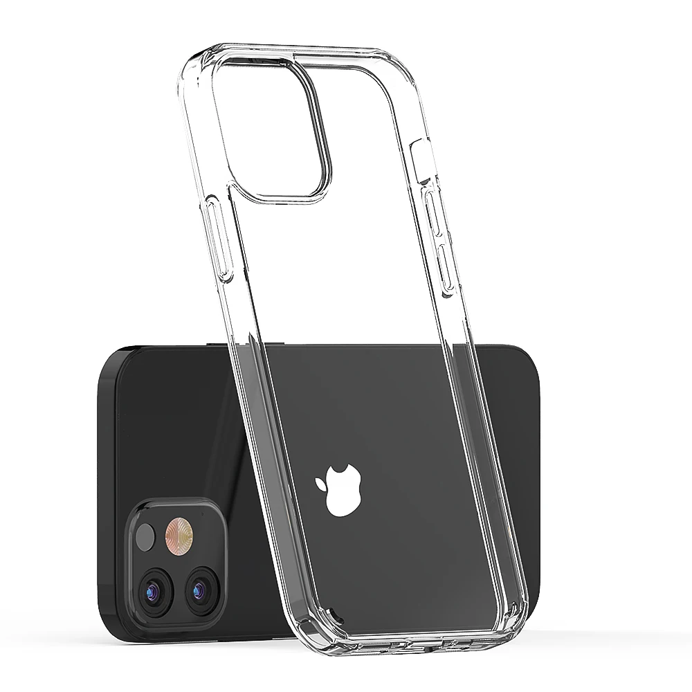  Чехол для сотового телефона iPhone 12 прозрачная акриловая задняя крышка 1 5 мм прозрачный чехол-бампер из ТПУ SE до 11 Pro Max