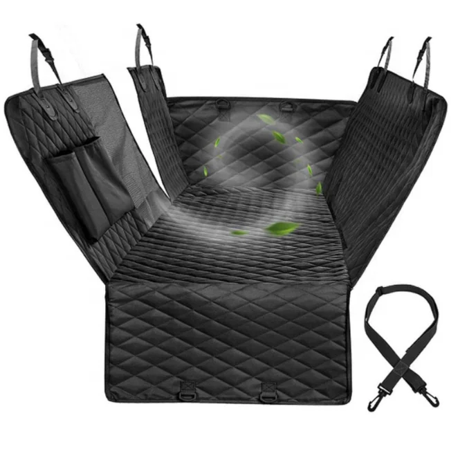 
Amazon hot sale wholesale 600D fabric waterproof pet dog car rear seat cover cushion 