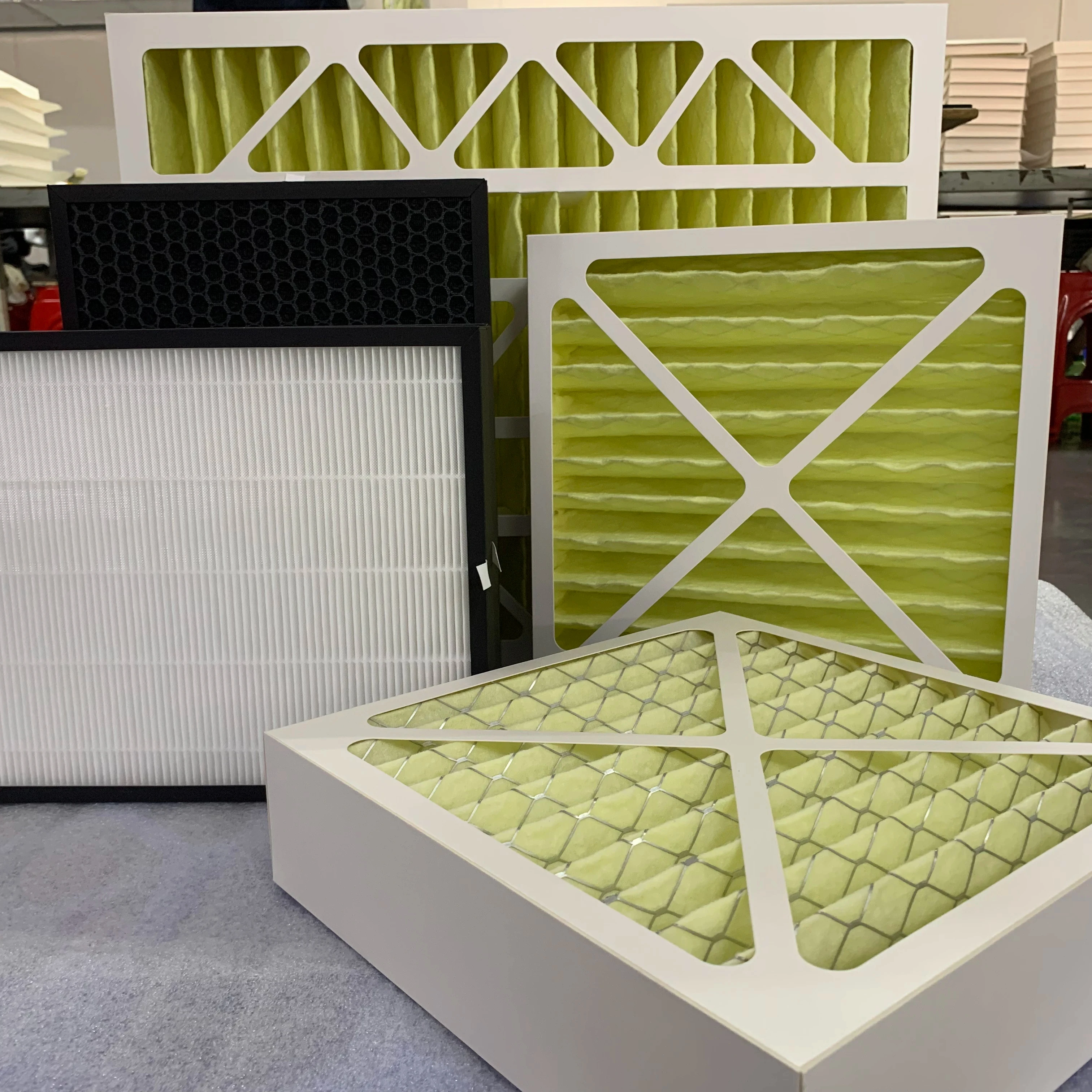 Самая дешевая фабрика OEM Индивидуальный размер 20x25x1 20x20x1 одноразовый фильтр печи переменного тока MERV8
