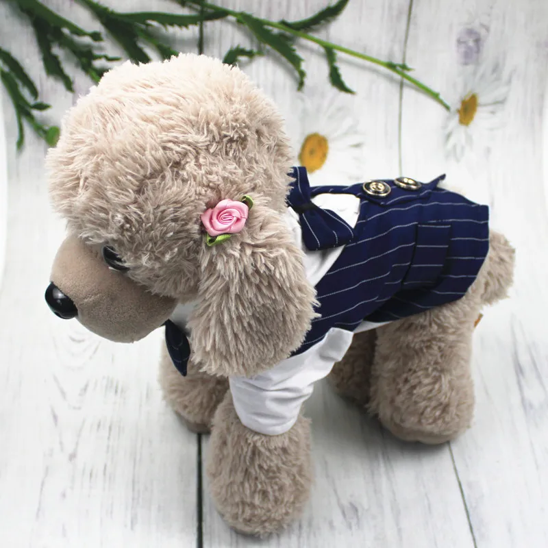 Wholesale cheap summer formal pet dog wedding clothes thin dog suit for small dogs cats in ceremony