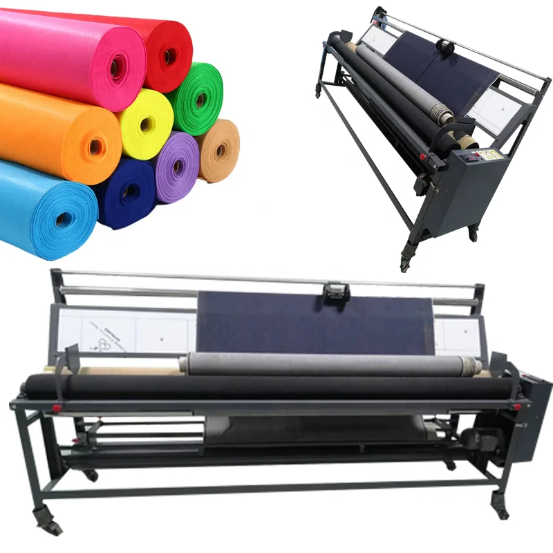 Текстильная ткань прокатки рулоны и листы режущий