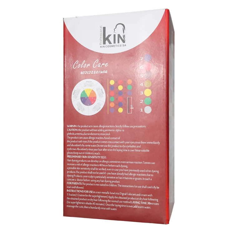 Превосходное качество и сохранение цвета 2-страница краска для волос образец цвета в таблице размеров Wella