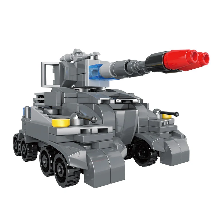 8 In 1 Military-peacekeeping Elite Intelligence Diy Tank Military Building Blocks Building Sets For Kids