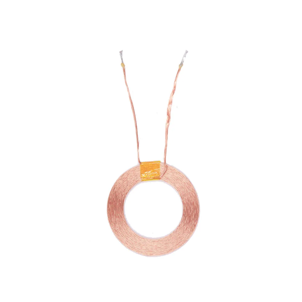 Taidacent 5uH 25mm Radio Frequency Coil Copper Ferrite Core Coil High Current 15W PCB Wireless Charger Charging Coil