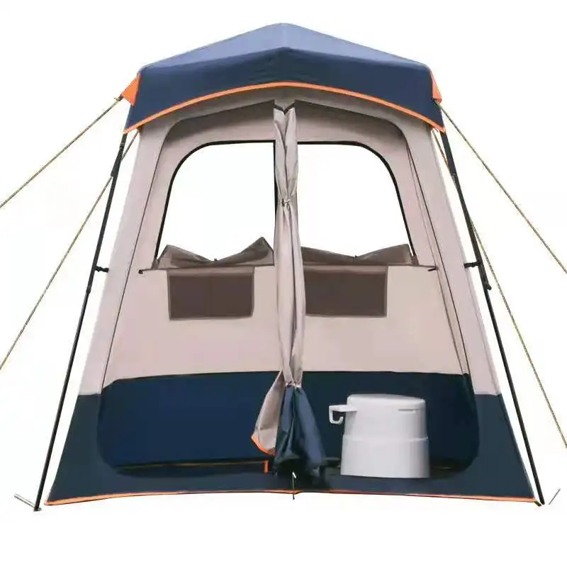 Double Person Portable Toilet Outdoor Changing Dressing Room Privacy Camping  Shower Tent