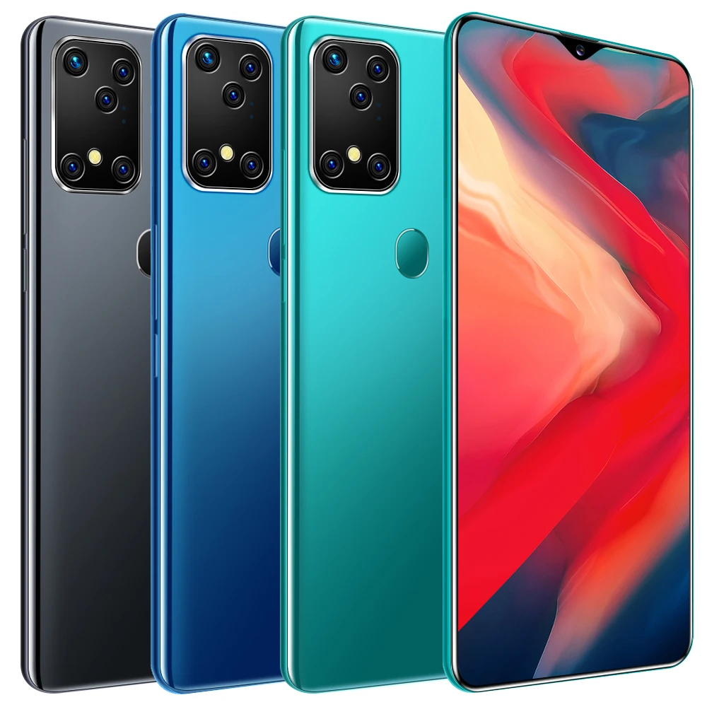 Мобильный телефон S20 Plus, Заводская поставка, 7,0 дюйма, 12 Гб + 512 ГБ, 4800 мАч, 13 МП + 24 МП, сотовый телефон с большой памятью и камерой для красоты