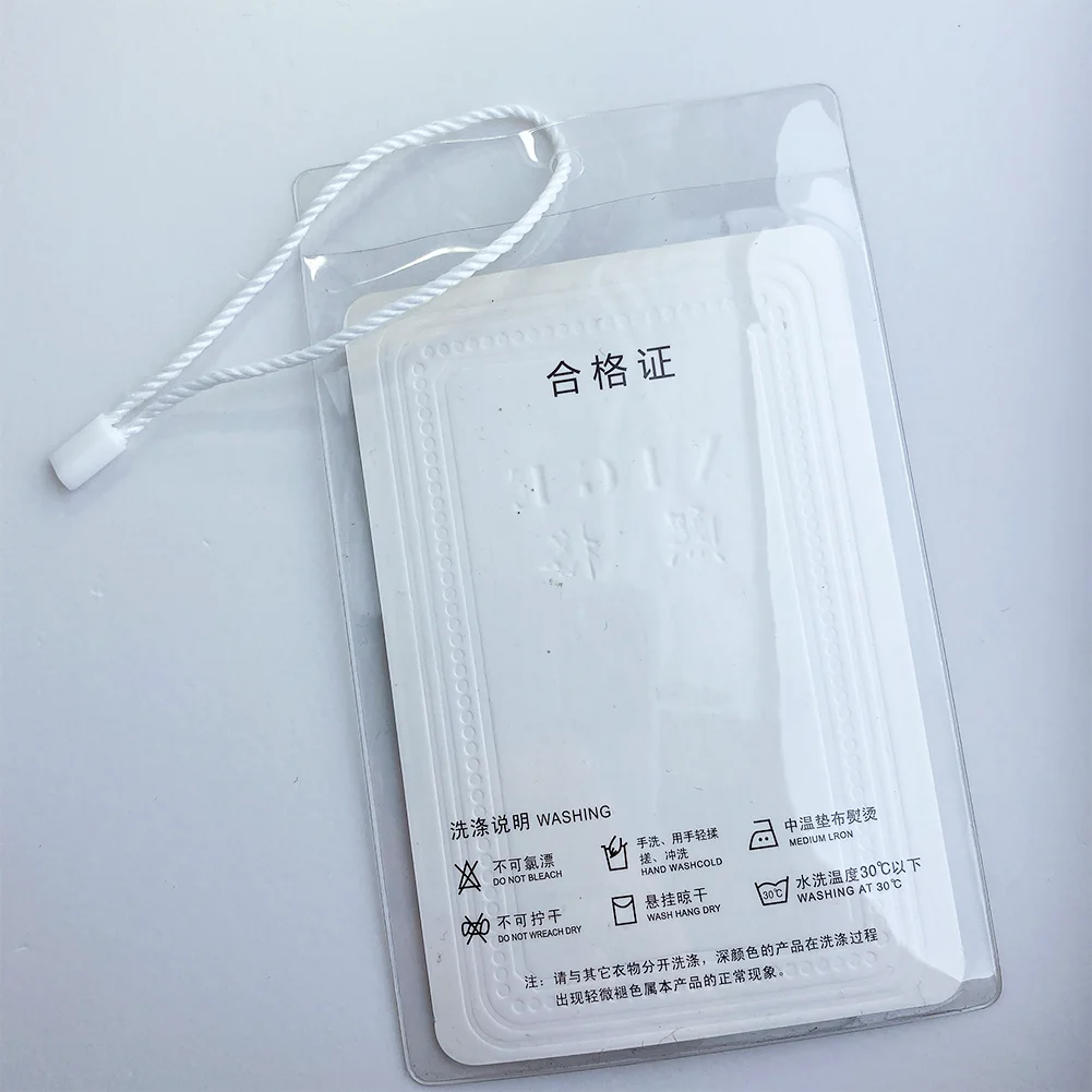 High Quality Canvas Custom Hang Tag With Grommet And String For Label Clothes