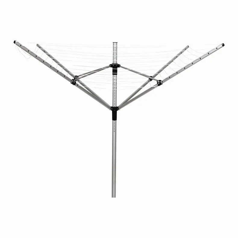 Rotary Outdoor Plastic Laundry Folding Metal Camping Telescopic Freestanding Clothes Airer Wall Use Standing Similar Umbrella