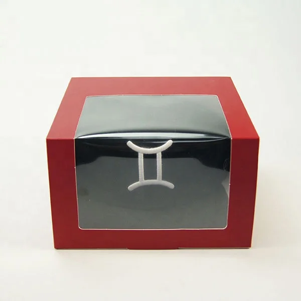 Wholesale Custom Logo Red Baseball Cap Hat Snapcap Paper Box Paper Packaging For Snapcap Gift Boxes With Clear Window