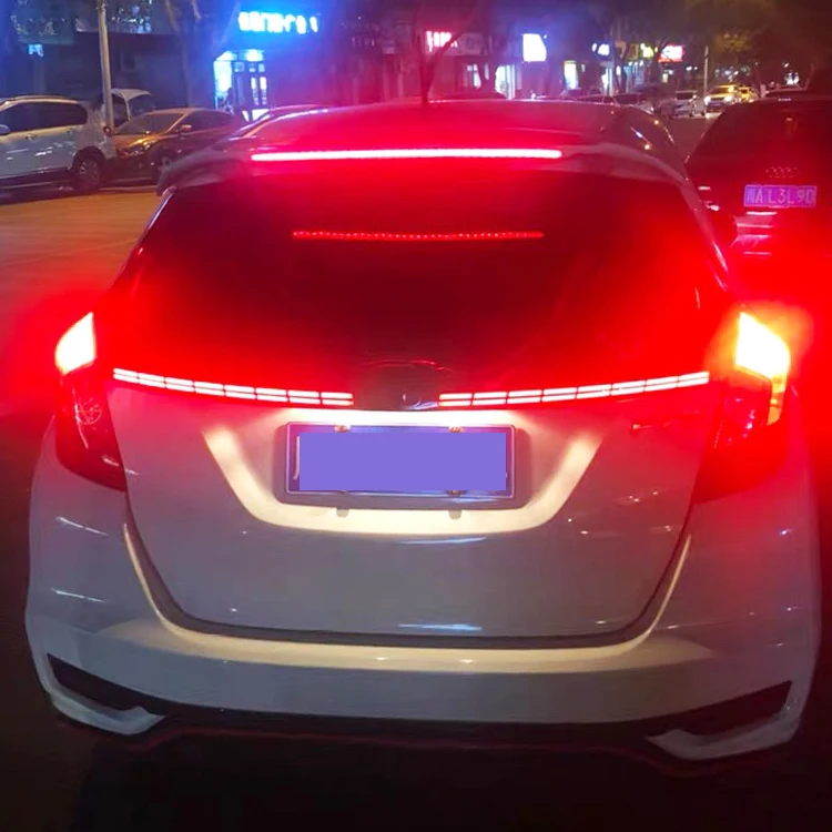 Новинка Tillight для Honda Fit Jazz 2014-2018 GK5 полный светодиодный задний фонарь в сборе с ходовым огнем поворотный сигнал