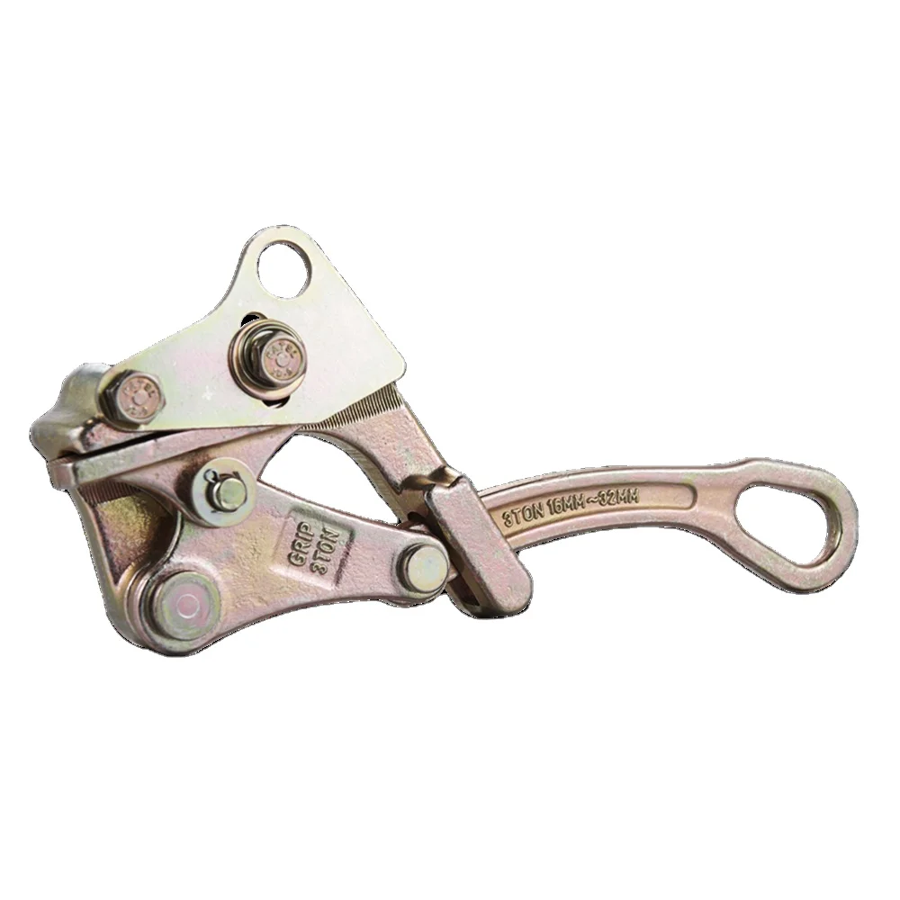 Chinese Manufacturer Forged 3 TON Wire Rope Grip Cable Gripper Hand Puller Come along Clamp tightening wire rope
