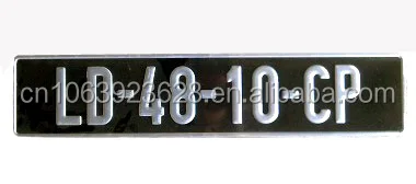 High Quality Embossed Reflective License Plate Africa Car Number Plate