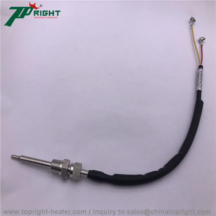 Customized size K type thermocouple temperature sensor in 3*19mm probe and end plug for cars