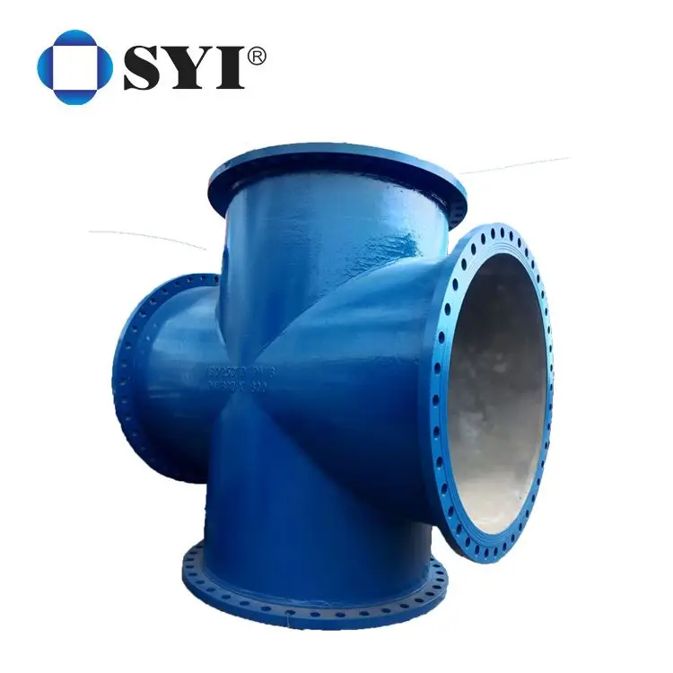 Ductile Iron GGG50 Flanged Joint Fitting DI All Flange Equal Tee Manufacturer