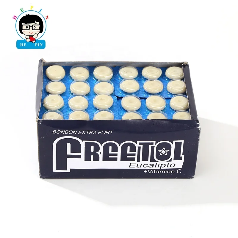 Customized Mintol Flavor Round Ball Shape White Press Hard Candy Tablet Candy For Kids