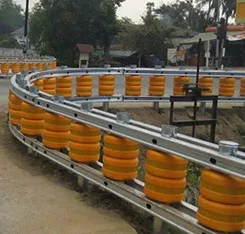 Traffic safety highway guardrail road barrier EVA roller barrier safety roller guard rail