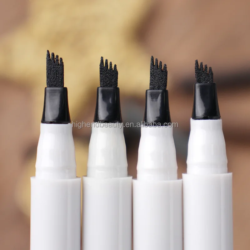Microscopic 4 Forks Liquid Water Eyebrow Pencil Long Lasting Fast Dry Eyebrow Tattoo Pen