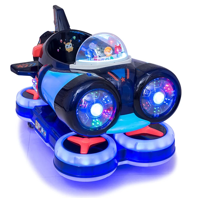 LYER2322 Dark blue spaceship ride on kiddie rides, Plastic ride on toy, popular ride other coin operated on stock