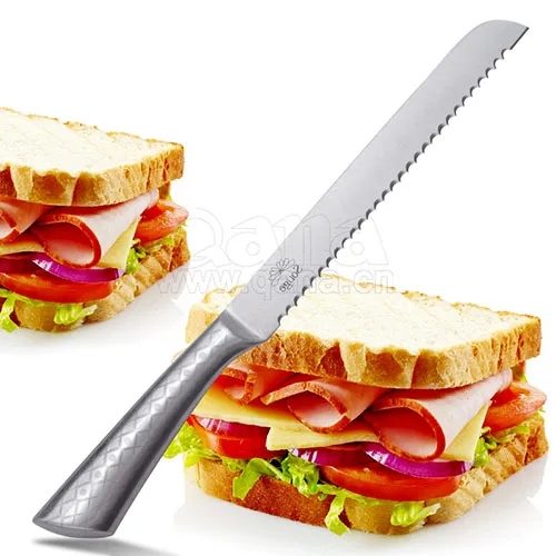 QANA Factory Wholesale OEM 9pcs cooking knifes set stainless steel damascus kitchen chef knife scissor potato peeler set