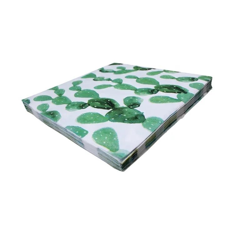 Hawaiian Luau Party Napkins Tropical Palm Leaf Paper Napkins for Tropical Tiki Themed Luncheon Party Supplies Decoration
