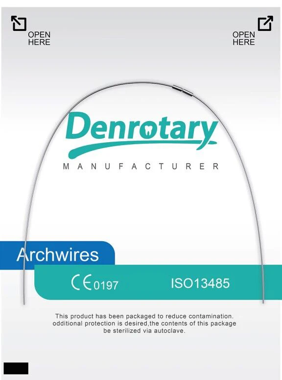 Wholesale Ortho Dental Supplier Orthodontic NITI Super Elastic Arch Wire Ortodoncia Niti Natural Form