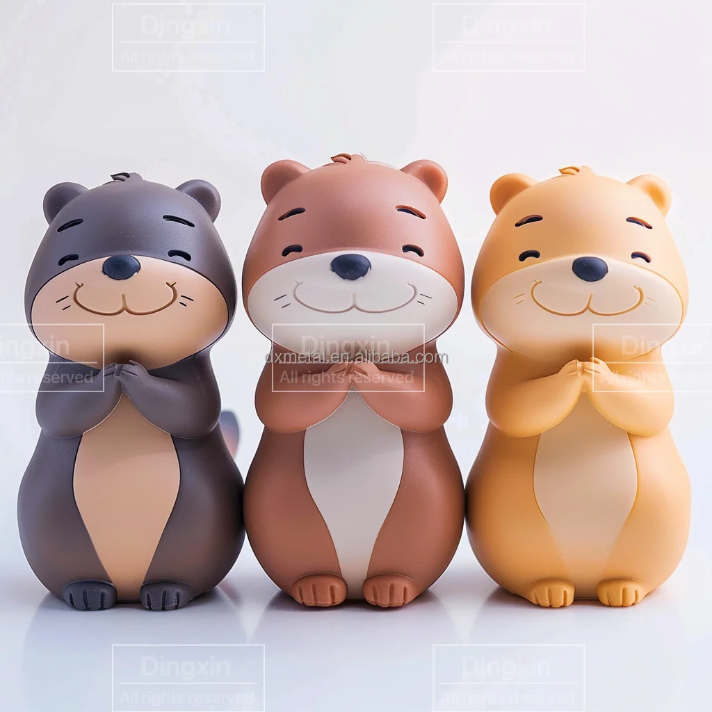 Eco-friendly Rohs Standard Soft PVC Material Cute Animal PVC Figurines for POP Holiday Gift Anime Factory Custom