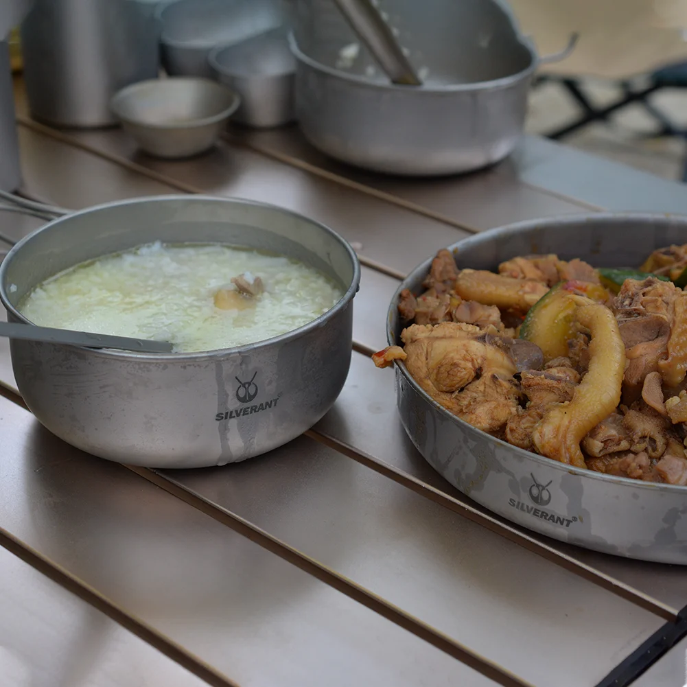 Набор из двух предметов кастрюля в сочетании с ручкой и сумкой из титана