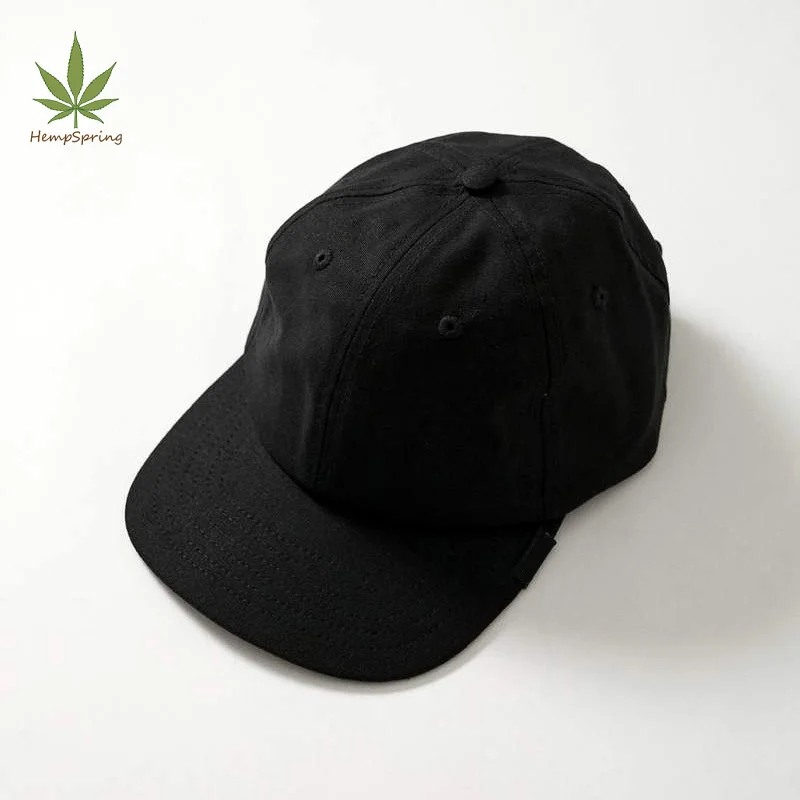 Кепка HempSpring из конопли с 6 вставками Органическая Бейсболка унисекс экологически чистая Спортивная непрерывная