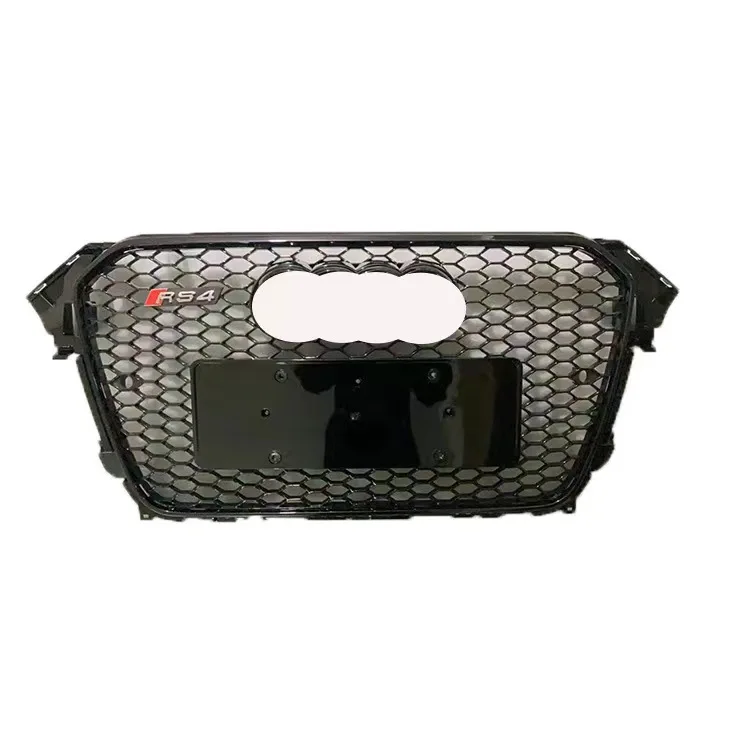 for Audi A4 B85 A4L grille replaced with S4 RS4 front bumper grille Chrome silver black High quality 2013-2016 grille