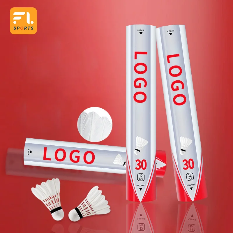 Professional Customized Training Badminton Shuttlecock Durable Badminton Goose Feather Match Badminton