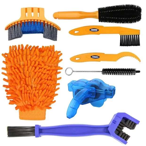 Custom Bicycle Cleaning Tool Kits Chain Cleaner Tire Brushes Road Mountain Bike Cleaning Chain Highly Effective Cleaners Sets