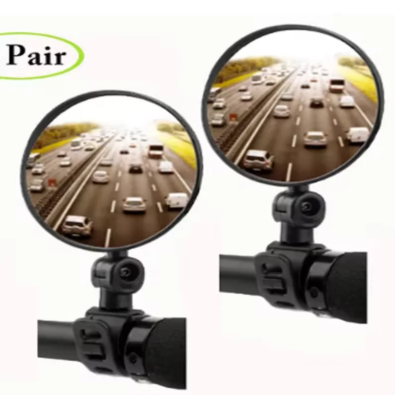 1 pair Bundle Universal Mountain Road Bike motorcycle Mini 360 degree Rotary Bicycle Glass Rearview Mirrors