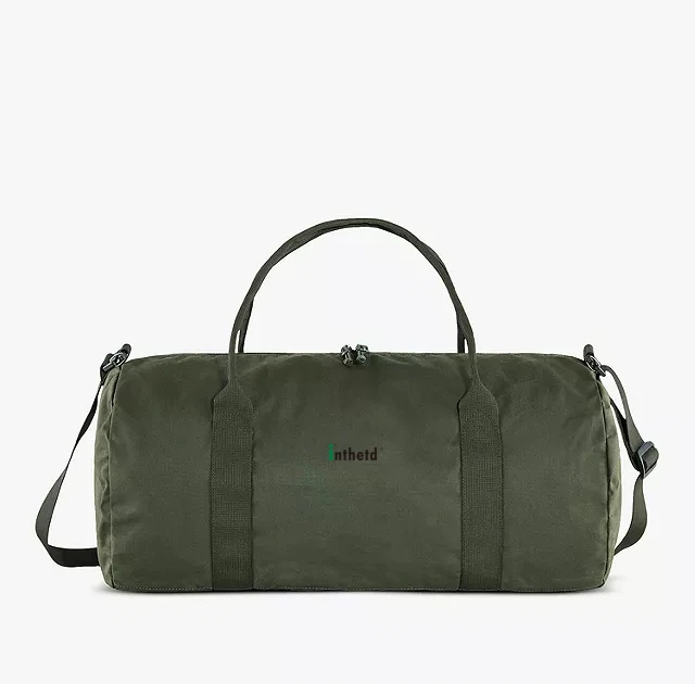 Custom Army green canvas duffle duffel bag Training gear beach attire or a holiday stack travel duffel bag canvas