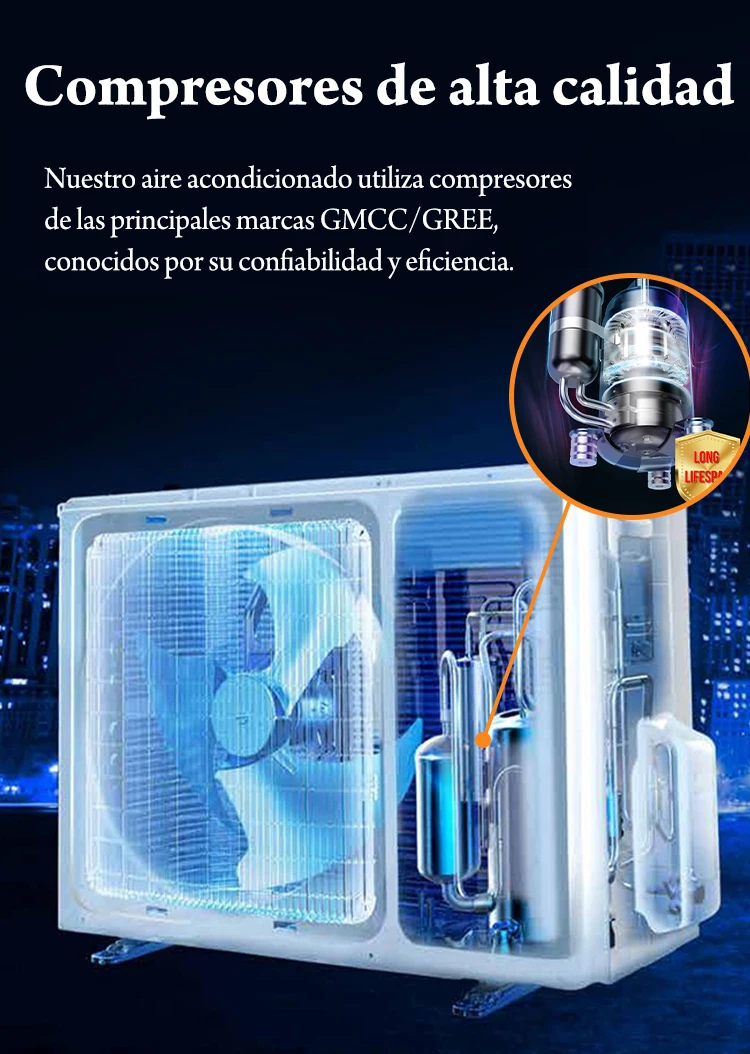 Nice amaz 18000BTU Wall Mounted Split Air Conditioner Electric Inverter AC Room Cooling Heating Portable Aire Acondicionado Hou