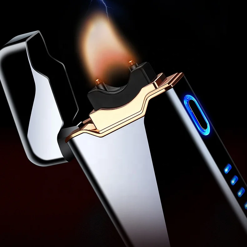 Wholesale Led Display Zinc Cheap Rechargeable Electric USB Cigarette Lighter