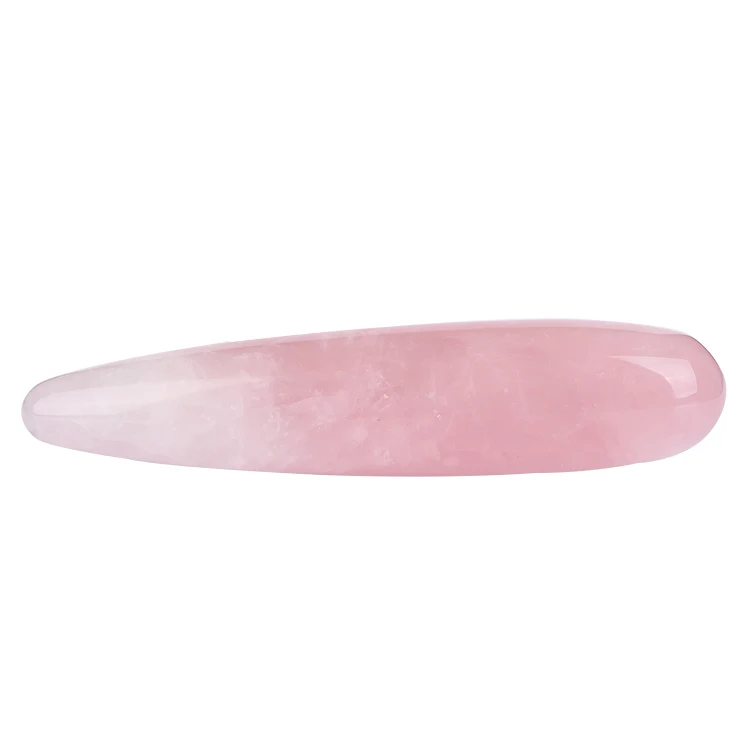 Wholesale Natural Healing Crystal Vagina Wand Massager Pink Rose Quartz Sexy Dildo Gift Yoni Massage Wand For Women Toy