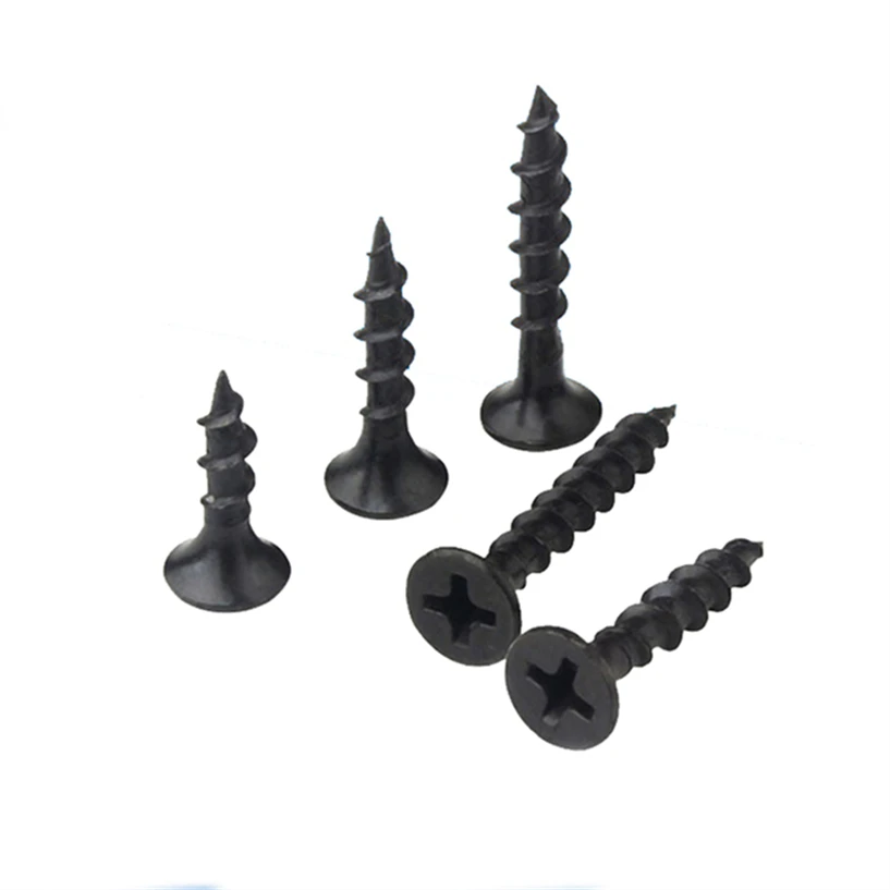 3.5*25mm tornillos gypsum board screws Plasterboard parafusos mdf screw Black Phosphate Drywall Screws