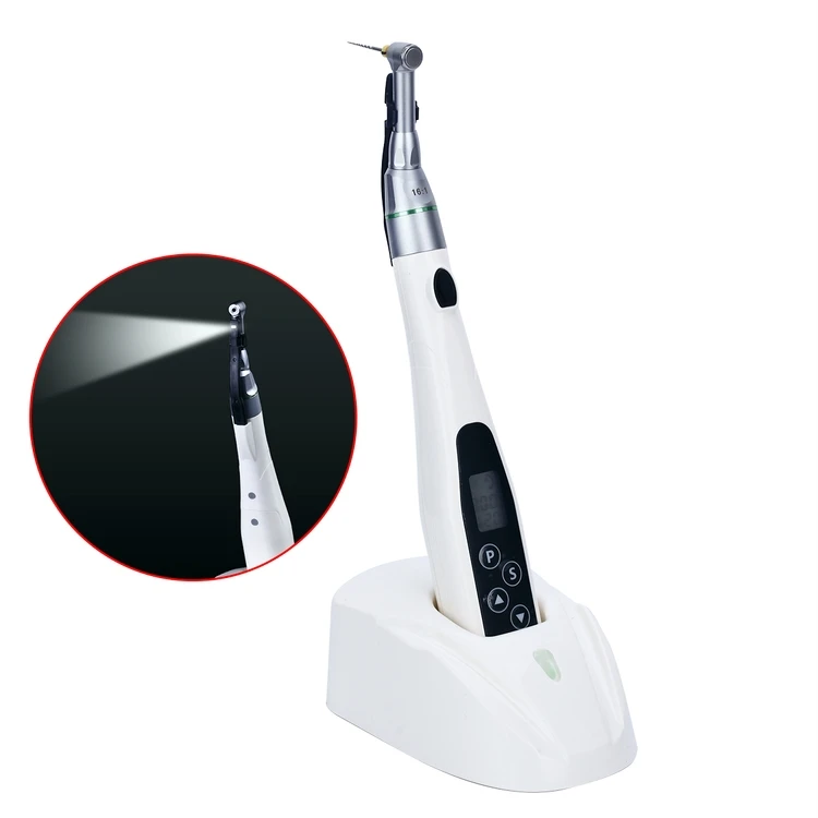 
Dental equipment endomotor led 16:1 mini head wireless rotary reciprocating endodontics root canal treatment tool 