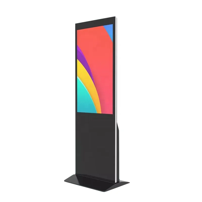 Elegant Design Slim Indoor LCD Digital Signage Advertising Totem Display
