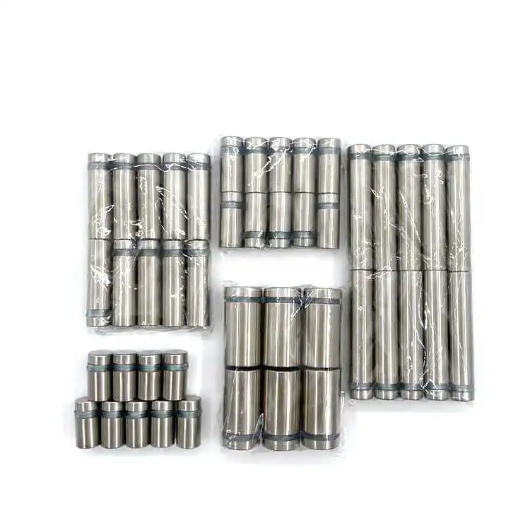 Metal Wall Mounted Standoff Pin Bolt Solid Hollow Stainless Steel Aluminum Sign Screw Standoff Glass Spacer