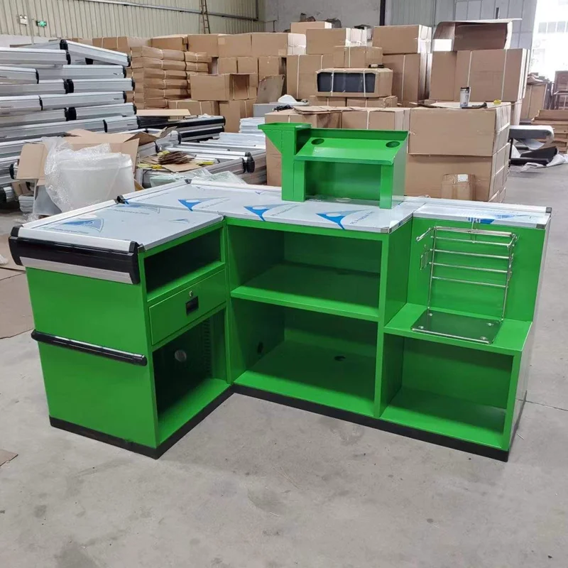 Распродажа кассовые стойки из нержавеющей стали для супермаркетов и розничных магазинов кассовый стол с каменным дизайном