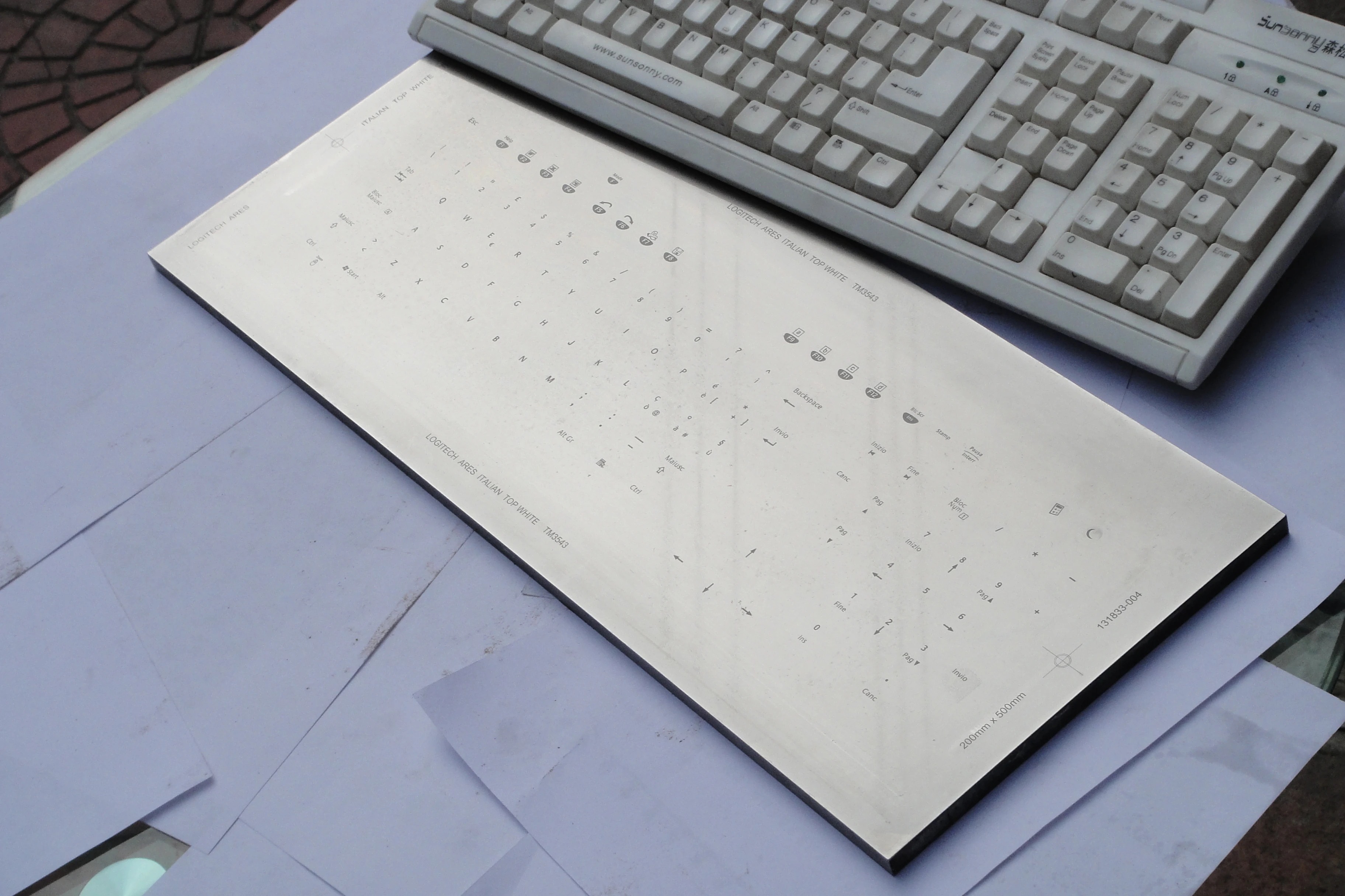 Hot Sale Wholesale Pad Printing Cliches Thin Steel Pad Printing Plate For Ink Cup Pad Printer