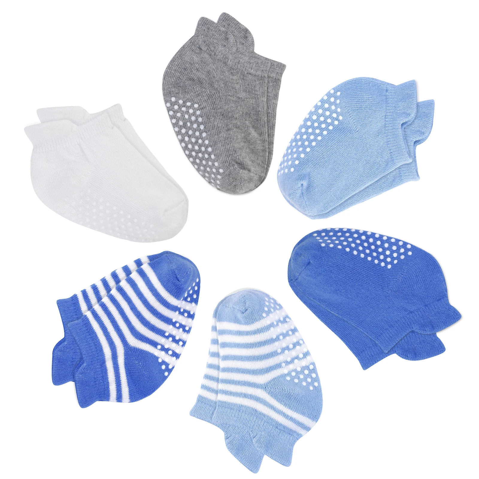 Нескользящие Детские носки до щиколотки с вытягивающим швом для новорожденных мальчиков и девочек