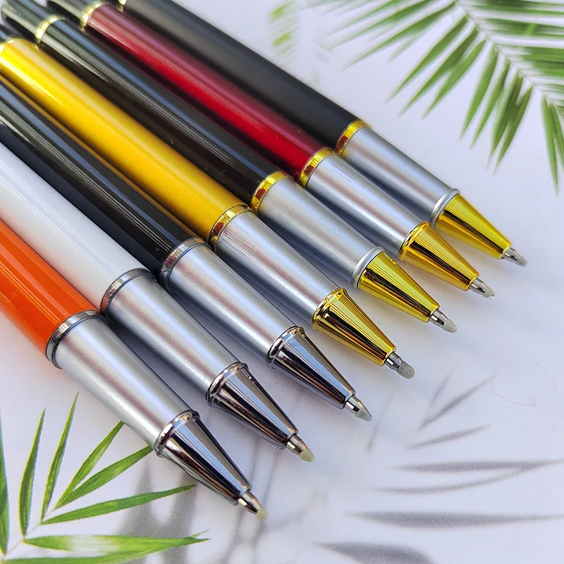 Multi-Color Advertising Gift Signature Pen Business Office Stationery Neutral Pen Engraved Logo Metal Jewel Pen Wholesale