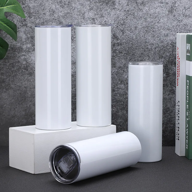 Flypeak Supplier top seller 2022 wholesale sublimation blanks tumbler 20oz skinny straight 20oz sublimation tumbler straight