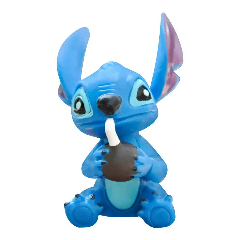 2024 Newest Mini Size Stitch Figure 8pcs per set 3.5-6cm Cartoon Lilo & Stitch Doll Stitch Anime Figure PVC Toy For Car Deco